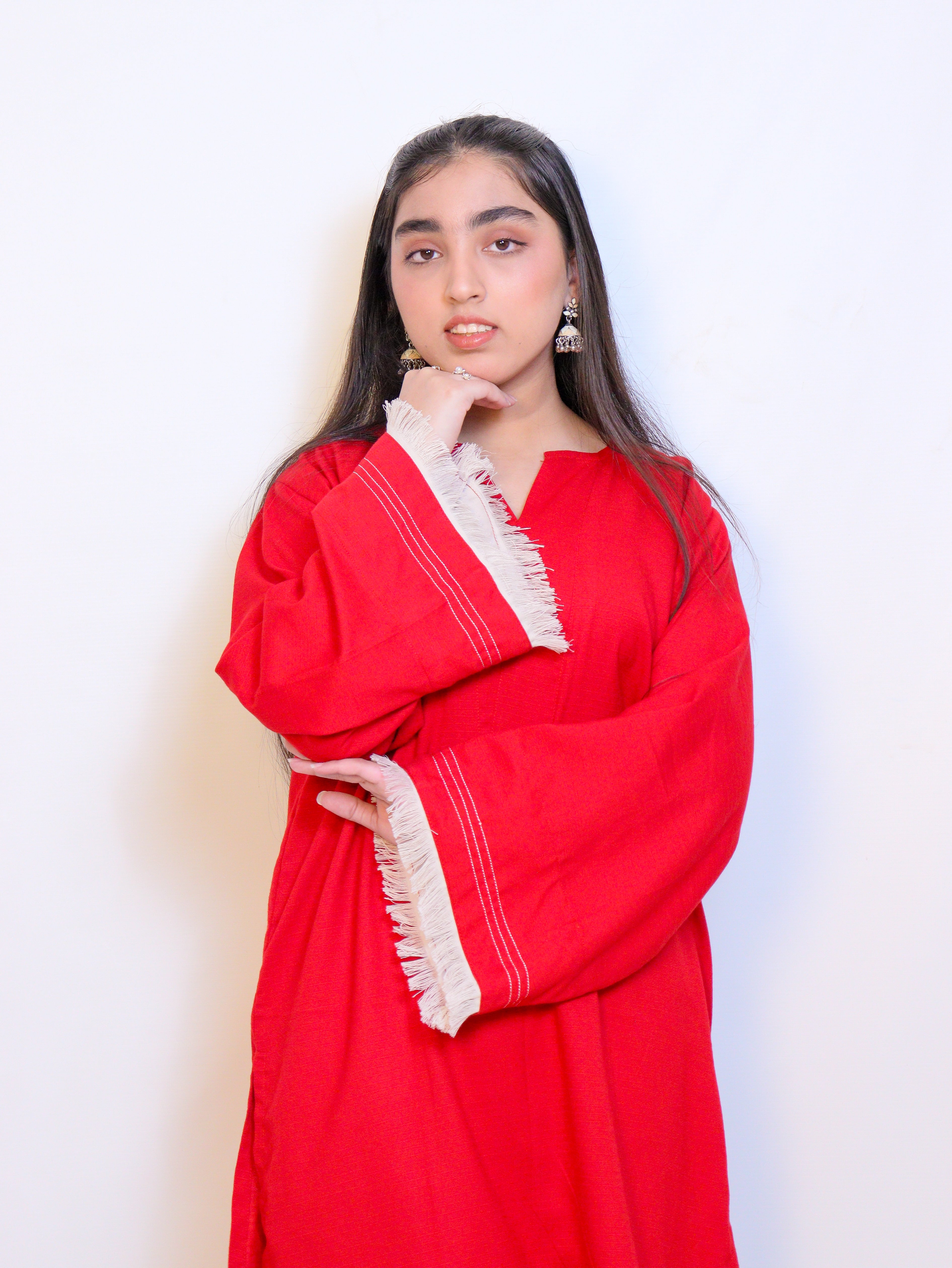 Red & Cream Coord Set