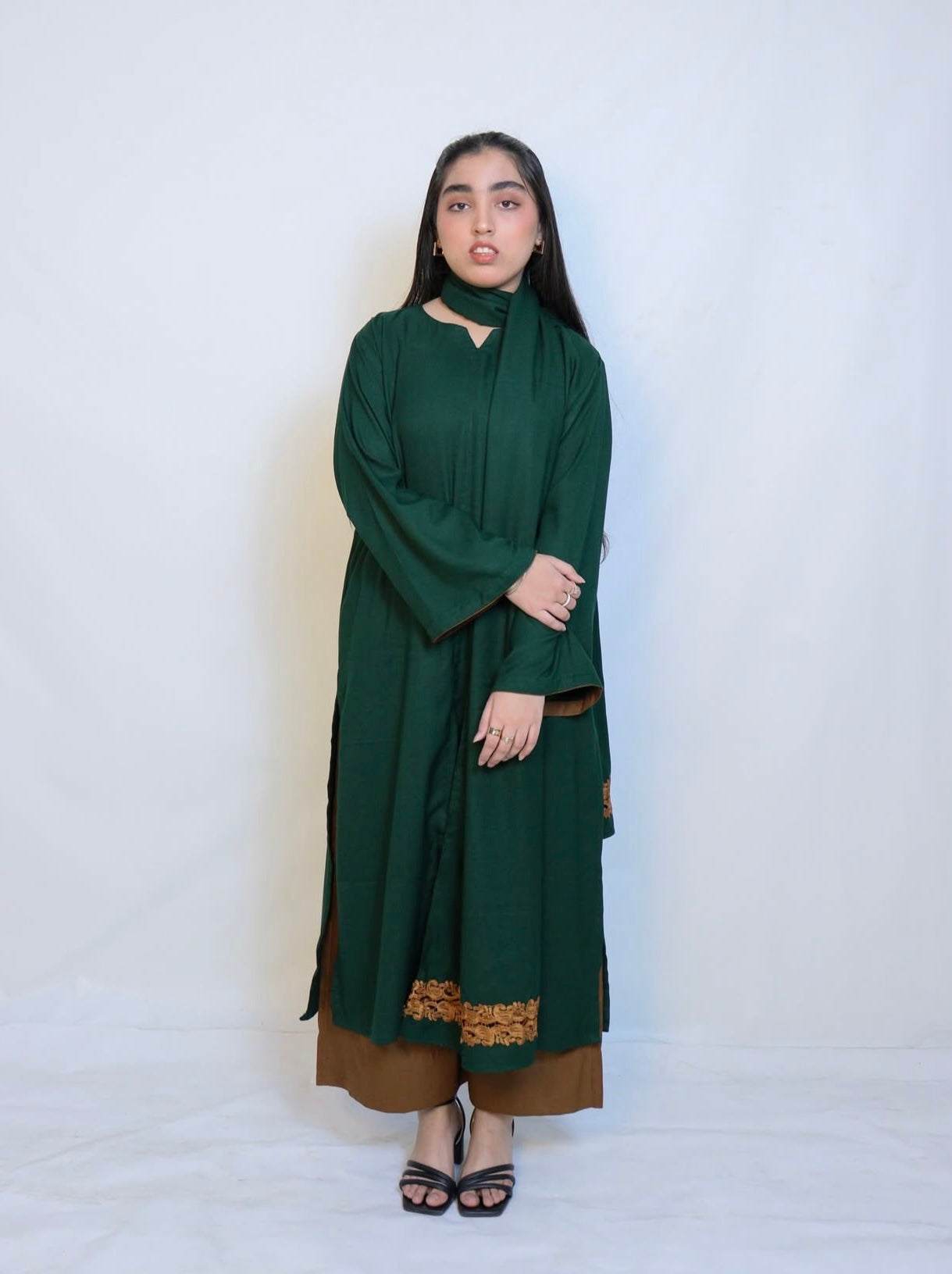 Bottle Green Coord Set